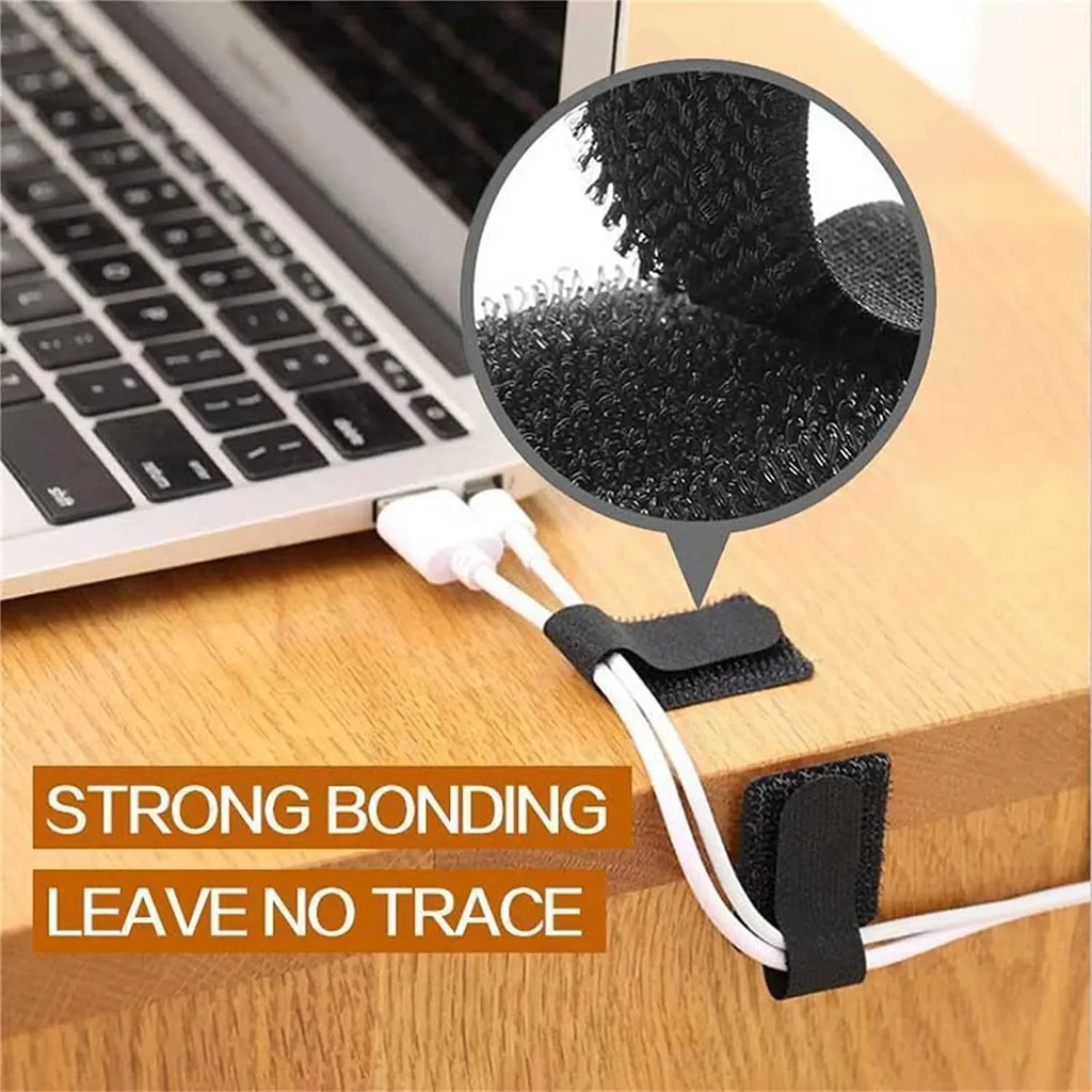 CableKeep Pro — Reusable Cable Organizer Straps (Pack of 10)